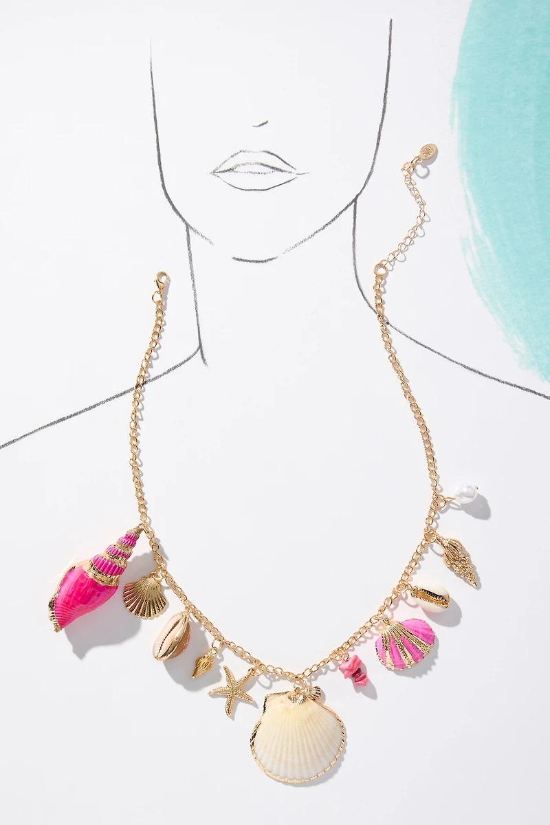 8 Other Reasons Large Shell Pendant Necklace