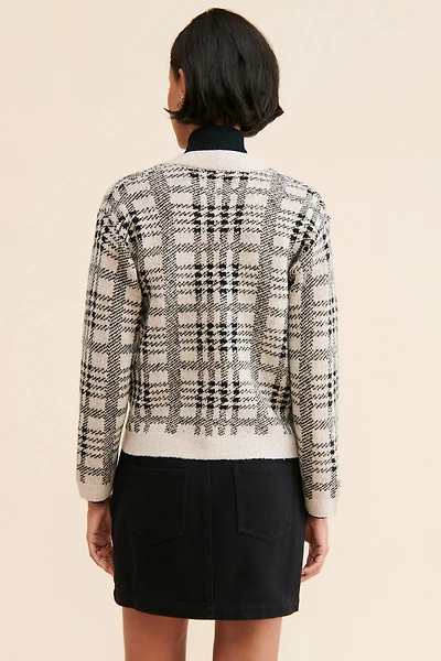 Theo & Spence Plaid Grandpa Cardigan