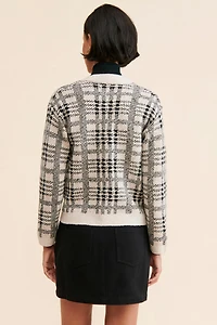 Theo & Spence Plaid Grandpa Cardigan