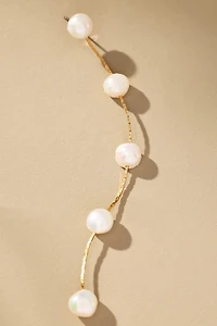 Ettika Dripping Pearl Delicate Drop Earrings