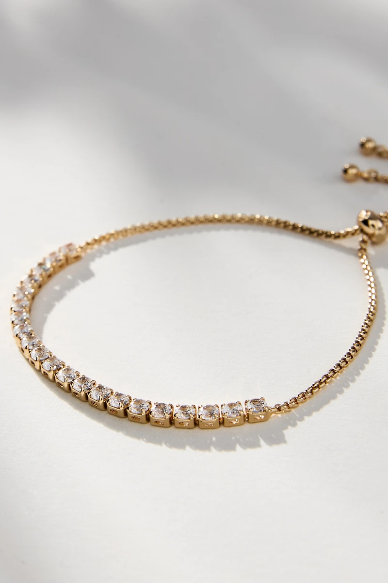 Ettika Adjustable Dainty Crystal Bracelet