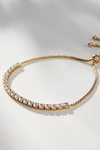 Ettika Adjustable Dainty Crystal Bracelet
