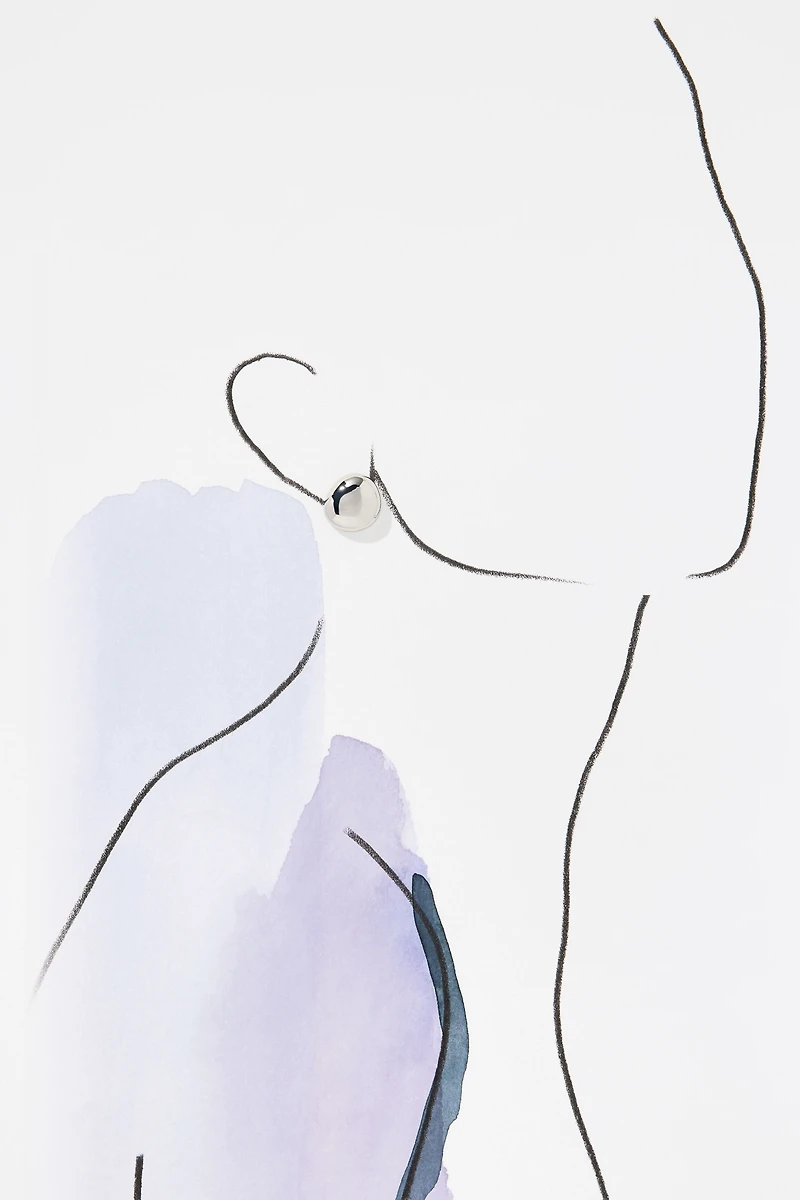 Ettika Polished Pebble Stud Earrings