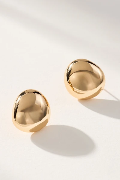 Ettika Polished Pebble Stud Earrings