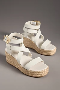 Schutz Harper Flatform Wedge Sandals