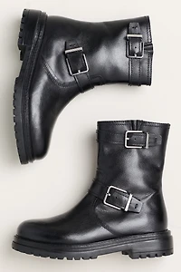 By Anthropologie Stompy Buckle Boots