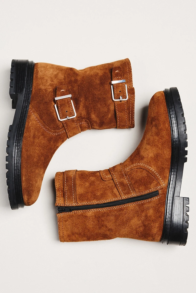 By Anthropologie Stompy Buckle Boots