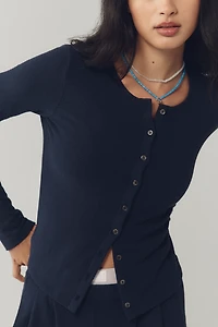 Velvet by Graham & Spencer Raya Button-Front Top