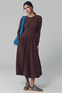 Velvet by Graham & Spencer Dolce Long-Sleeve Midi Dress