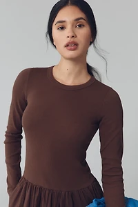 Velvet by Graham & Spencer Dolce Long-Sleeve Midi Dress