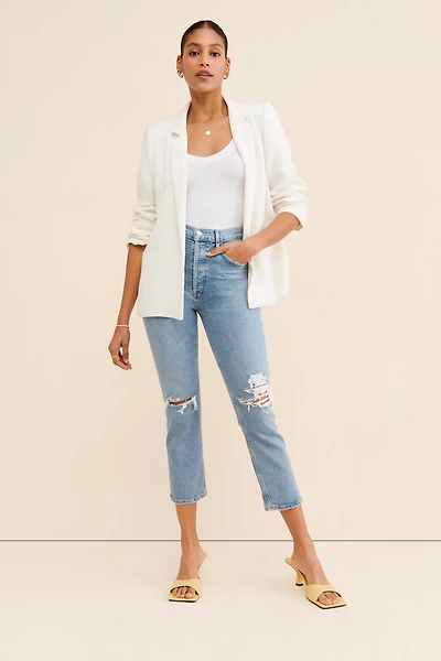 AGOLDE Riley Whiplash Slim Straight Jeans
