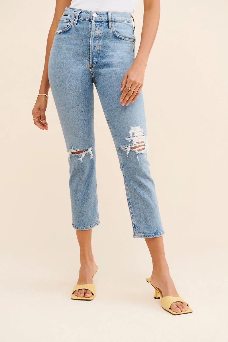 AGOLDE Riley Whiplash Slim Straight Jeans