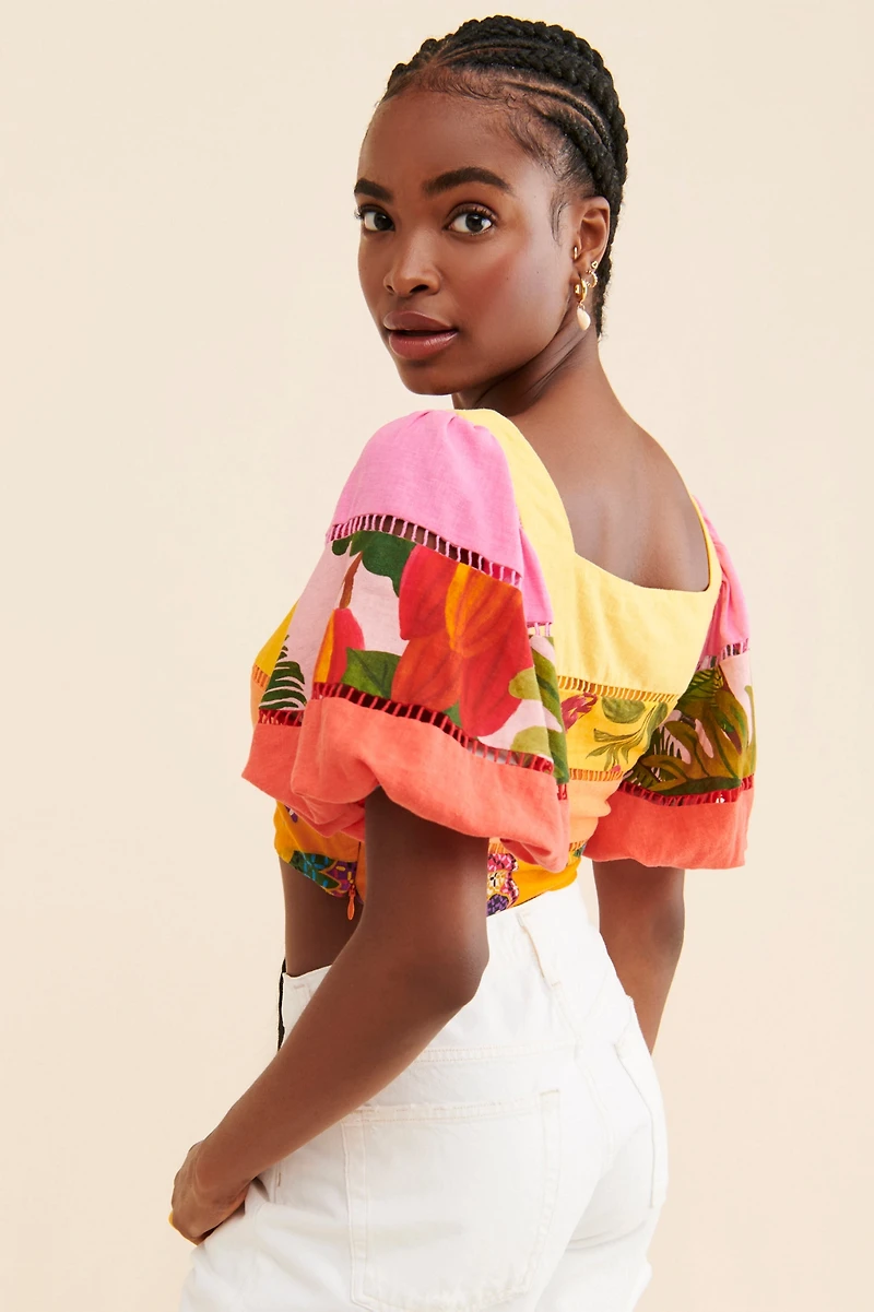 FARM Rio Rainbow Mixed Tiered Top