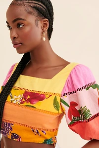 FARM Rio Rainbow Mixed Tiered Top