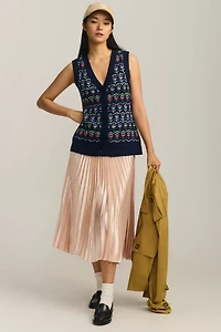 Maeve Printed Sweater Vest