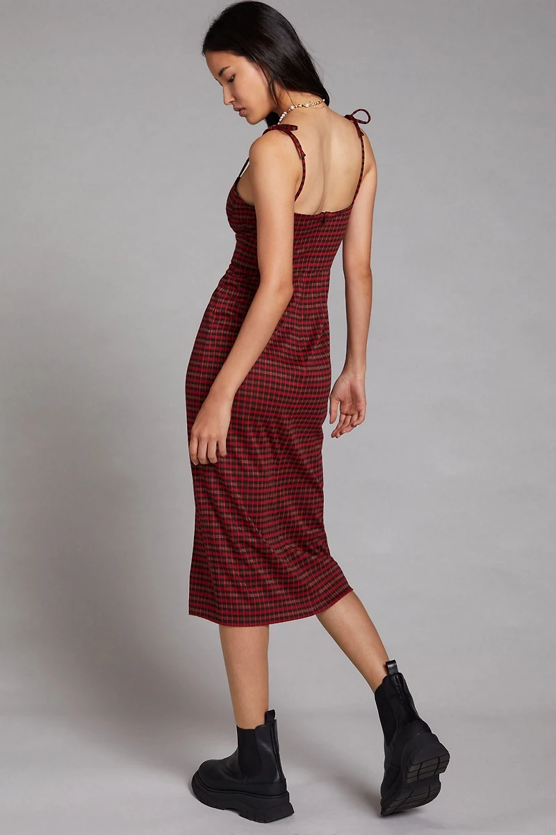 Hutch Plaid Midi Dress