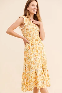Lost + Wander Rose Claire Midi Dress