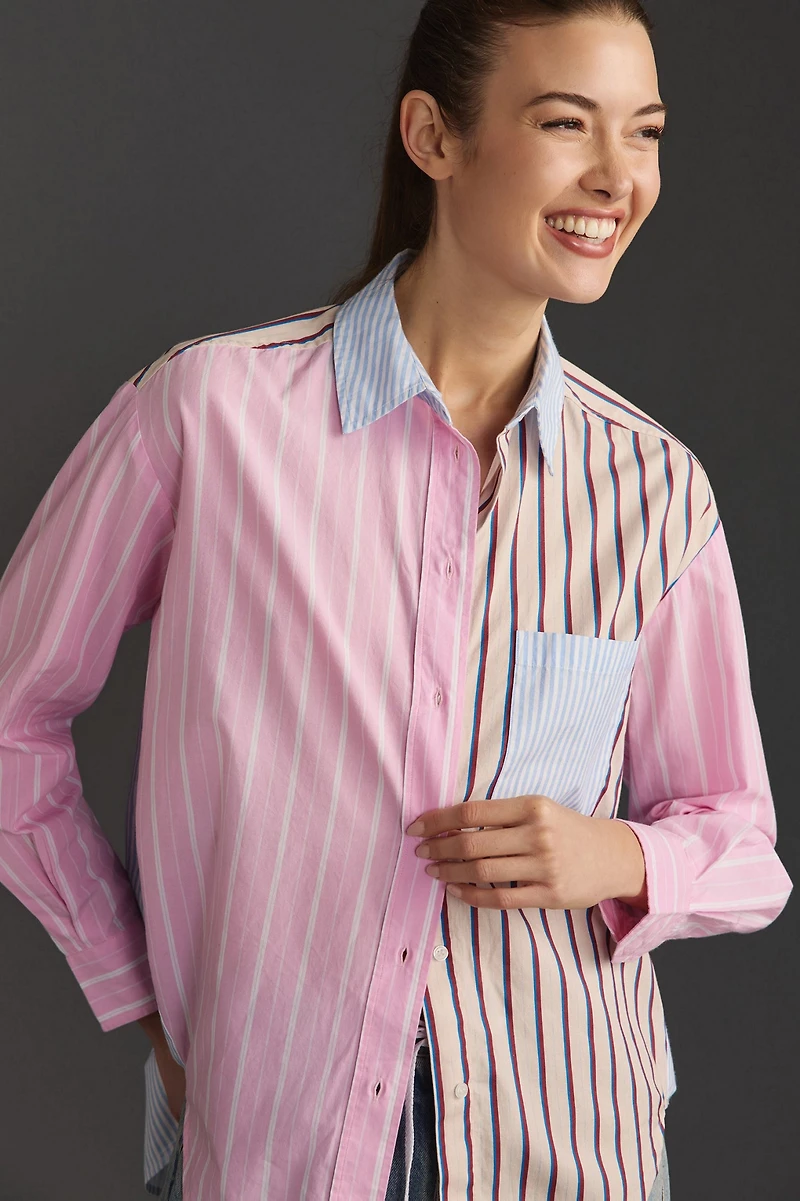 Essentiel Antwerp Famille Striped Buttondown Shirt