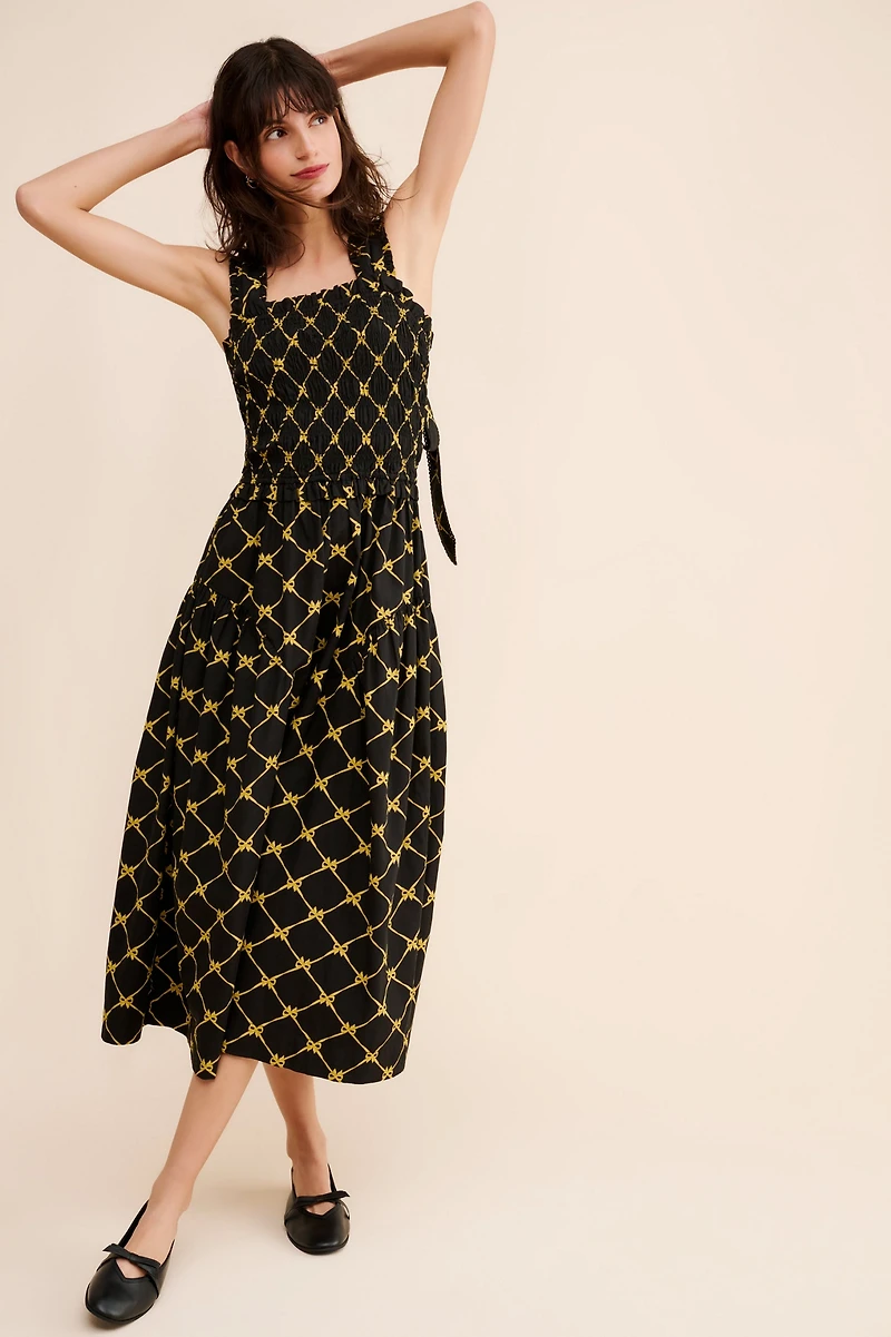 Damson Madder Violet Midi Dress