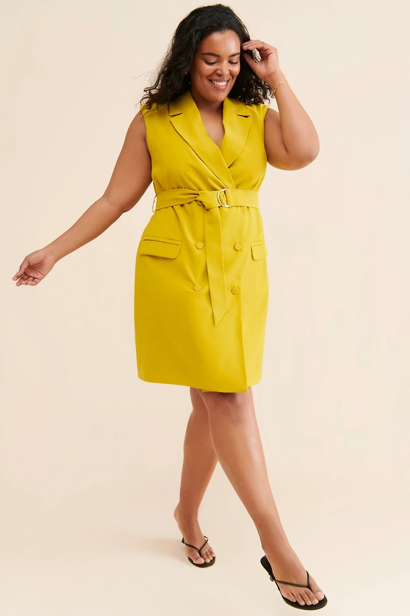 Eloquii Sleeveless Trench Dress