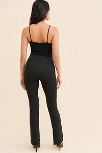 Good American Scuba Crystal Flare Pants