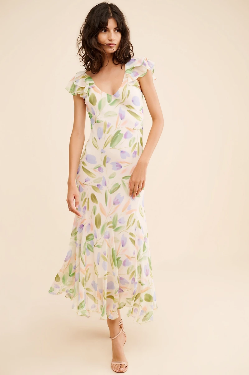ASTR the Label Wisteria Midi Dress