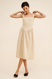 Maeve Sleeveless Drop-Waist Midi Dress