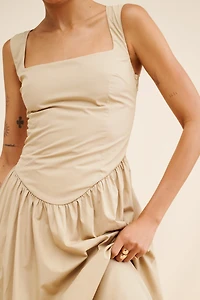 Maeve Sleeveless Drop-Waist Midi Dress