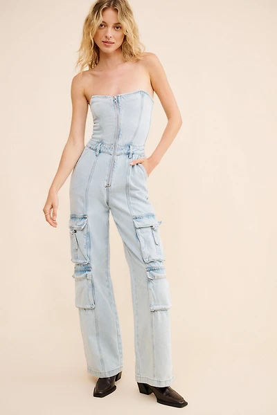 WeWoreWhat Corset Cargo Jumpsuit