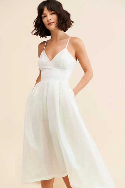 Hutch Hi-Low Metallic Gown