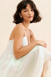 Hutch Hi-Low Metallic Gown