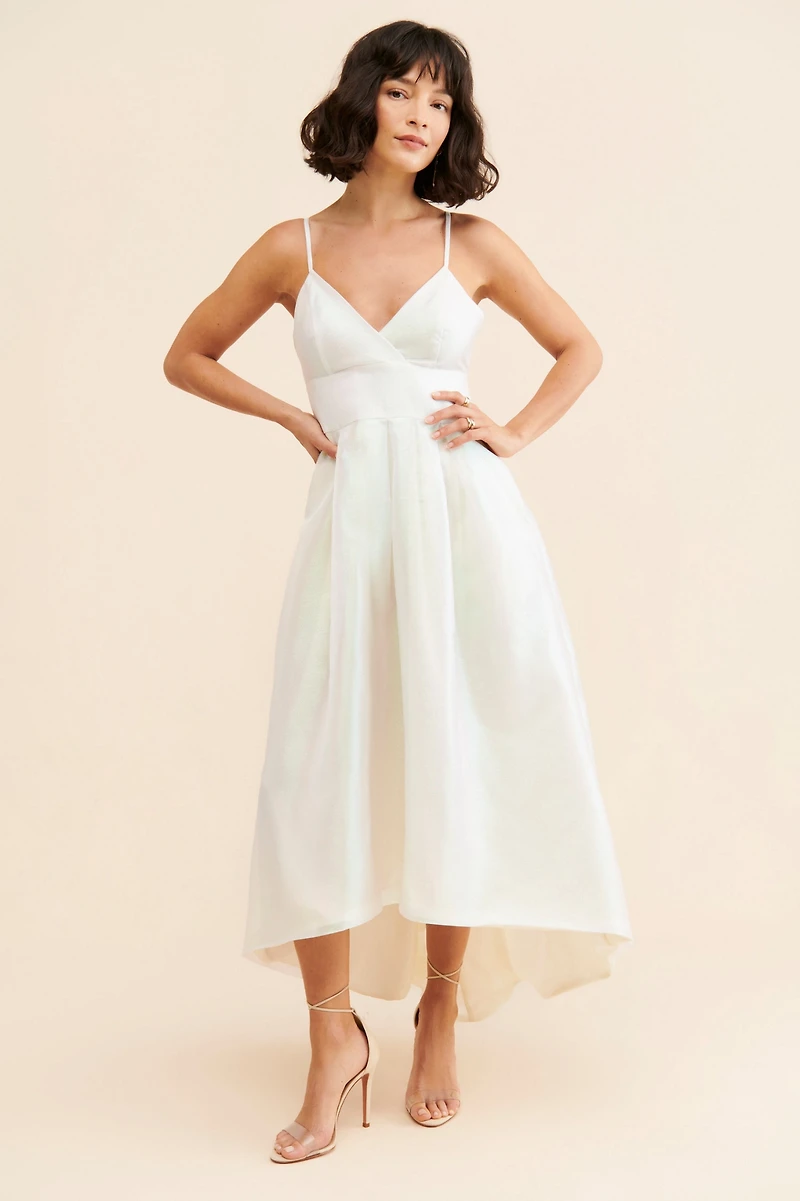 Hutch Hi-Low Metallic Gown
