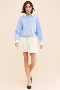 Rue Sophie Emory Crop Buttondown Shirt