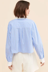 Rue Sophie Emory Crop Buttondown Shirt