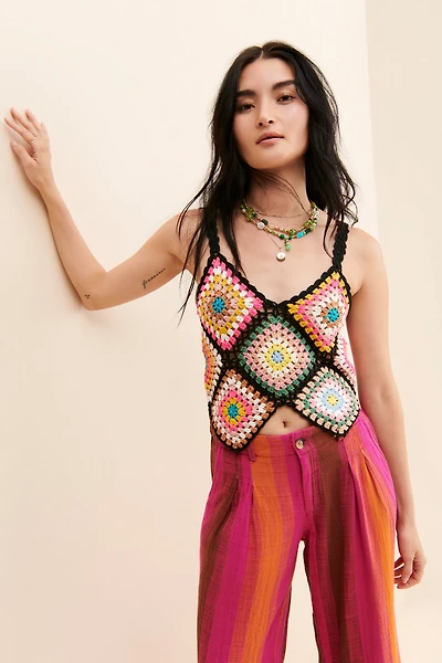 Raga Cozy Crochet Tank
