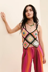 Raga Cozy Crochet Tank