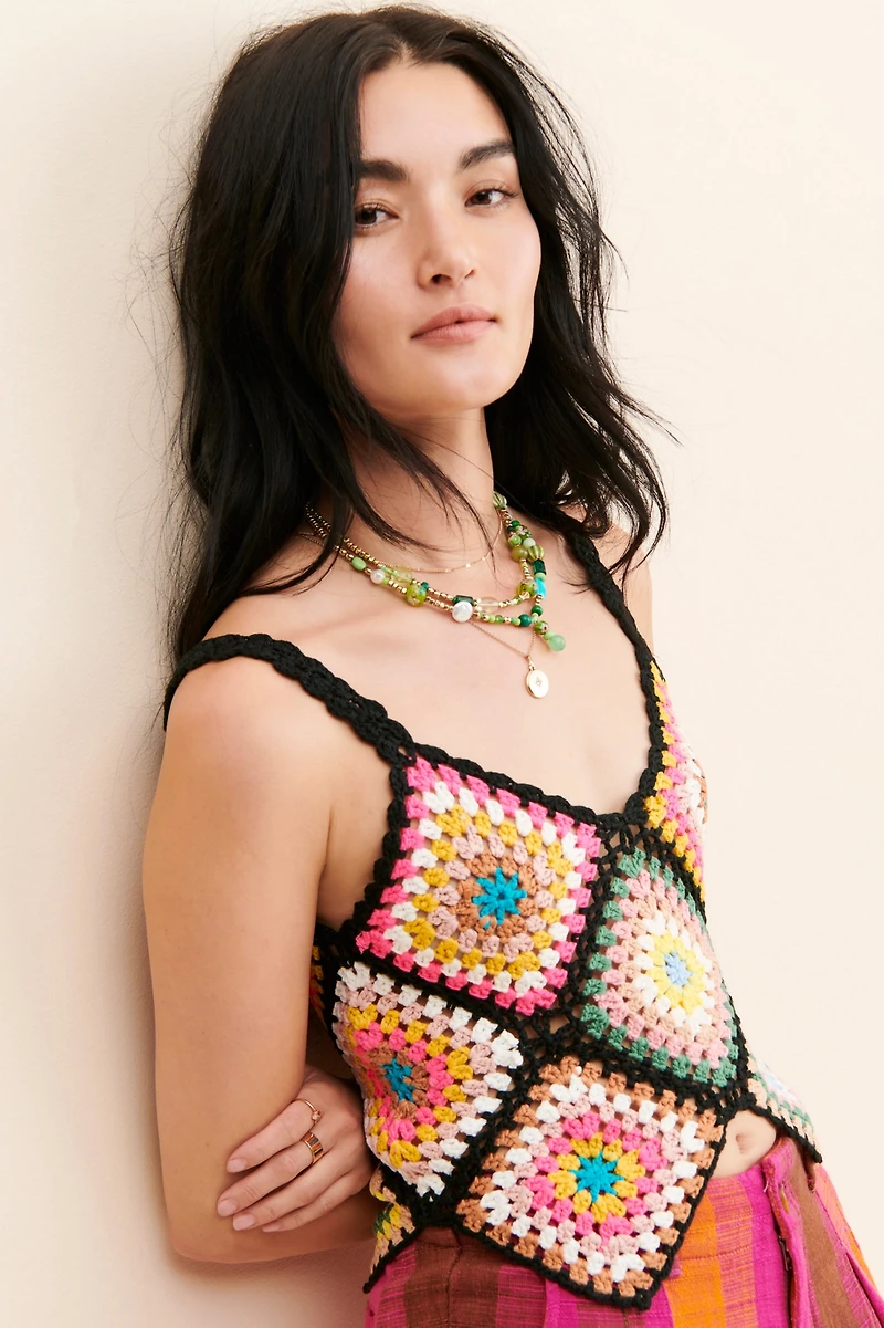 Raga Cozy Crochet Tank