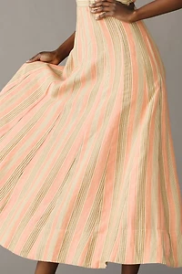 Maeve Square-Neck Tie-Back A-Line Dress