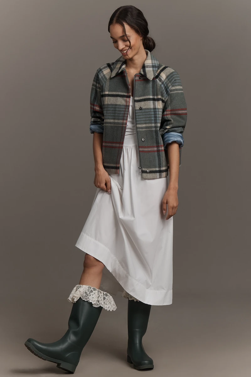 For Love & Lemons Brigitta Lace-Trim Rain Boots