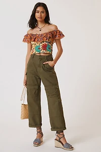 Love The Label Ava Floral Crop Top