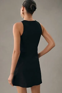 U-Neck Sleeveless Mini Dress