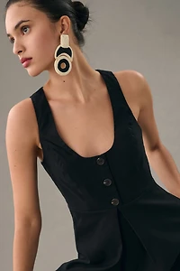 U-Neck Sleeveless Mini Dress