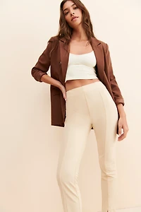 En Saison High-Rise Slit Pants
