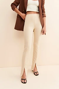 En Saison High-Rise Slit Pants