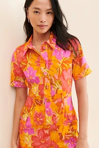 Kachel Floral Linen Romper