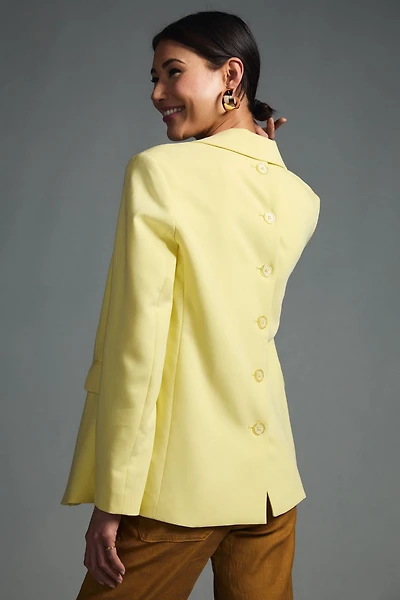 Maeve Button-Back Blazer