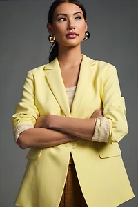 Maeve Button-Back Blazer