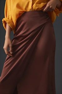 Asymmetrical Slip Skirt