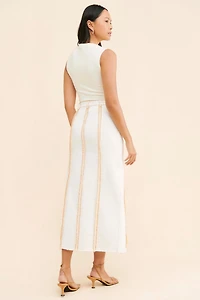 Moon River Overlock Midi Skirt
