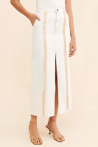 Moon River Overlock Midi Skirt